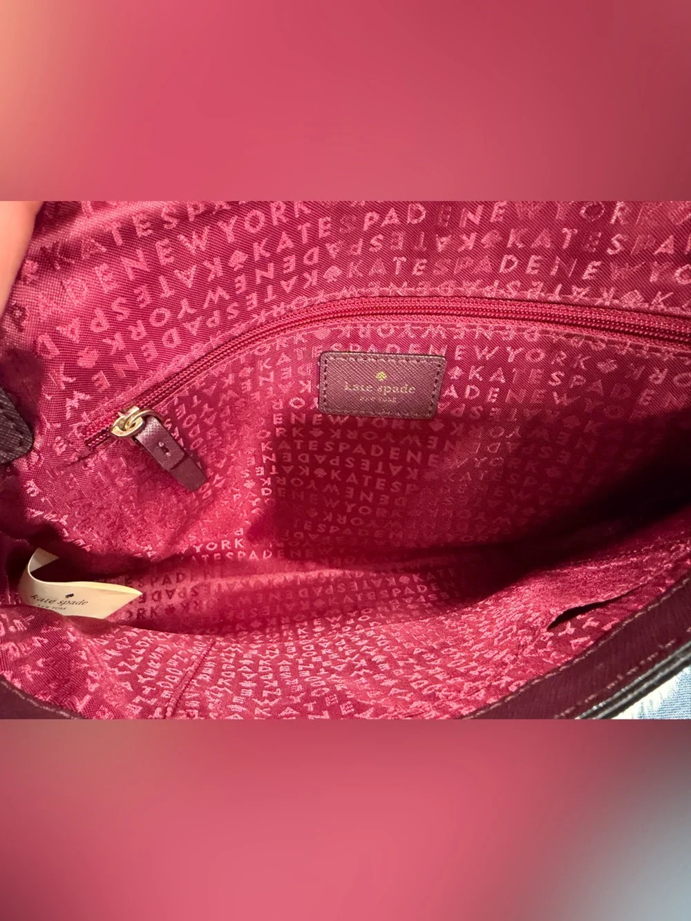 💜NWOT kate spade New York Plum Leather Crossbody Bag